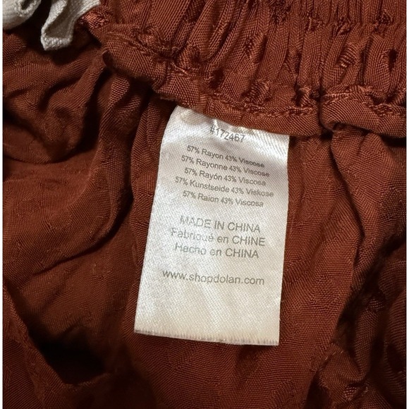 Anthropologie Dolan Burnt Orange Polka Dot Casual Pants Size Extra Small XS - Picture 7 of 7